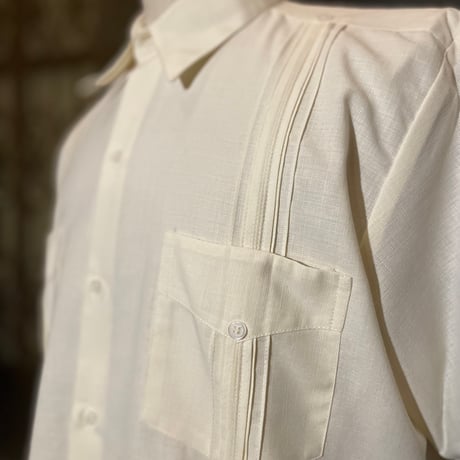 ESTRELLA STANDARD キューバシャツ　ホワイト　サイズ40 ESTRELLA STANDARD キューバシャツ ホワイト サイズ40 着丈40cm トップス