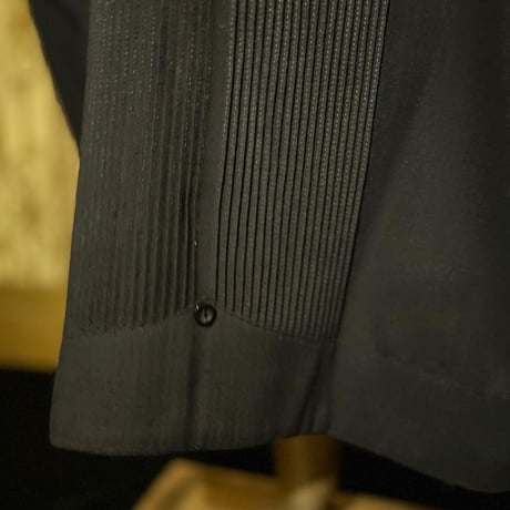 【長袖】【 ESG-34L-B】【 L/S PRESIDENTIAL 】【GUAYABERA】【BLACK】【黒】