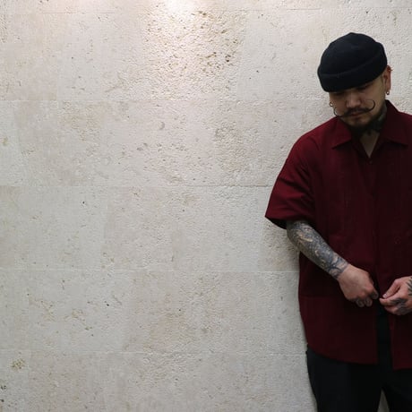 【2027年7月31日までにお届け】【受注生産】【半袖】【 ESG-01S-BU 】【 REJILLADA 】【 BURGUNDY 】【 臙脂(えんじ)色 】