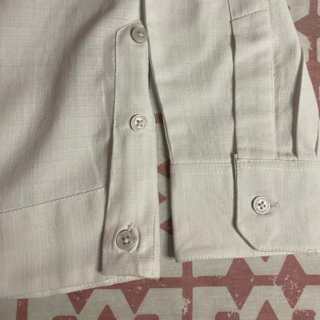 【2027年7月31日までにお届け】【受注生産】【長袖】【 ESGS-03L-W 】【 L/S GUAYABERA 】【 REJILLADA MOTA 】【 麻の葉柄 】【 WHITE 】【 白 】