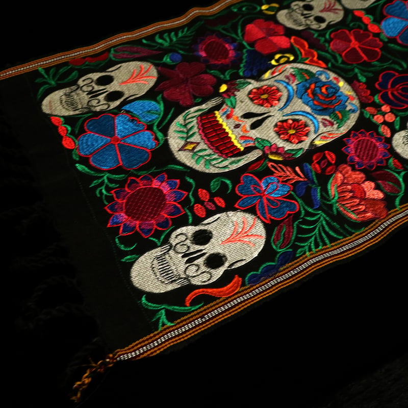 カラベラ刺繍布 】【 CALAVERA 】【 死者の日 】【 El Día de Muer