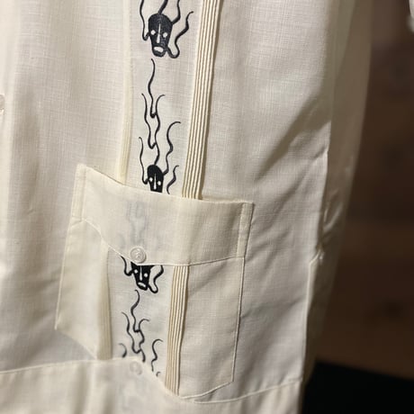 【2027年7月31日までにお届け】【受注生産】【長袖】【SHOTA CALAVERA】【 ESGS-07L-OFB】【 L/S CUBANA 】【OFF WHITExBLACK】