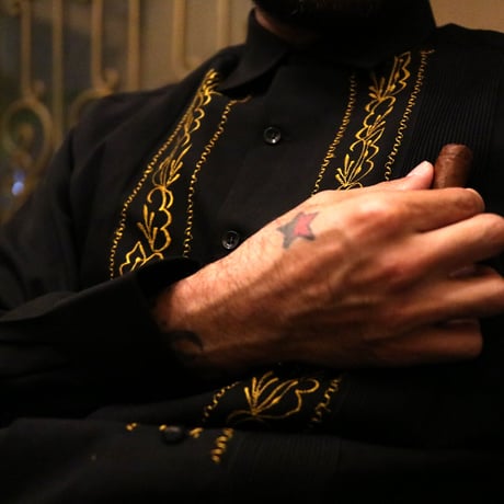 【2027年7月31日までにお届け】【受注生産】【長袖】【 ESG-20LP-BG】【 REJILLADA CIPRE 】【 POLYESTER 】【 BLACK x GOLD 】【 黒 x 金 】