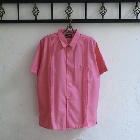 【PURO】【COTTON/POLYESTER】【 ESG-100S-CO】【 S/S GUAYABERA】【CORAL】
