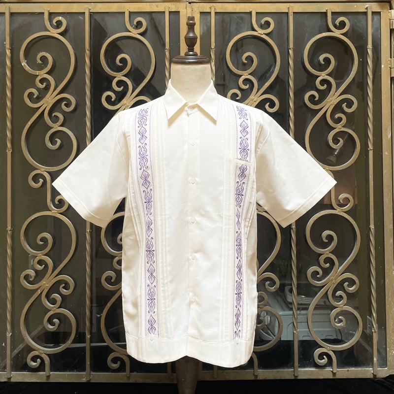 半袖】【 ESG-32S-OFPU 】【S/S GUAYAMISA】【OFF WHITE x