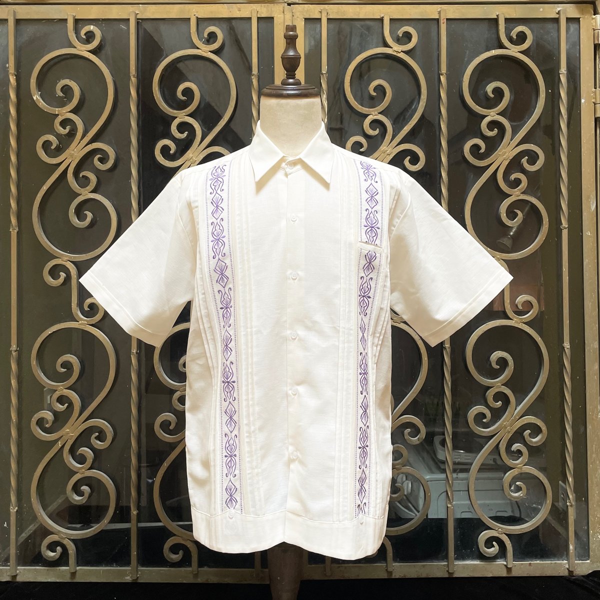 半袖】【 ESG-32S-OFPU 】【S/S GUAYAMISA】【OFF WHITE x