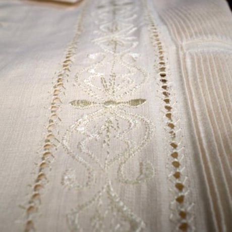 【長袖】【 ESG-01L-OF】【 L/S GUAYABERA 】【 REJILLADA 】【 OFF WHITE 】【 オフホワイト 】