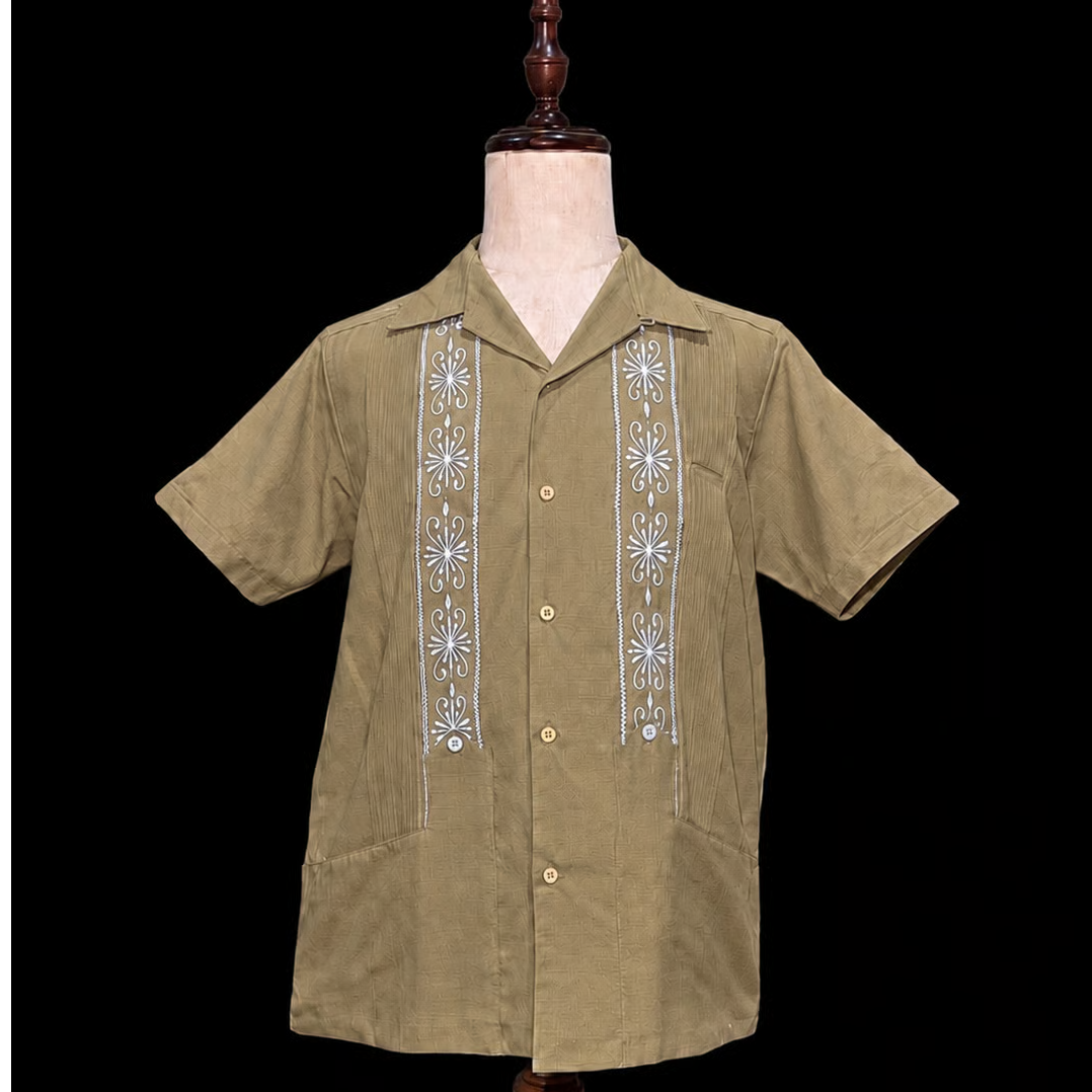 ESTRELLA STANDARD GUAYABERA　REJILLADA半袖 予約商品】【半袖】【 ESG-01S-KHS 】【 S/S GUAYABERA 】【 REJ