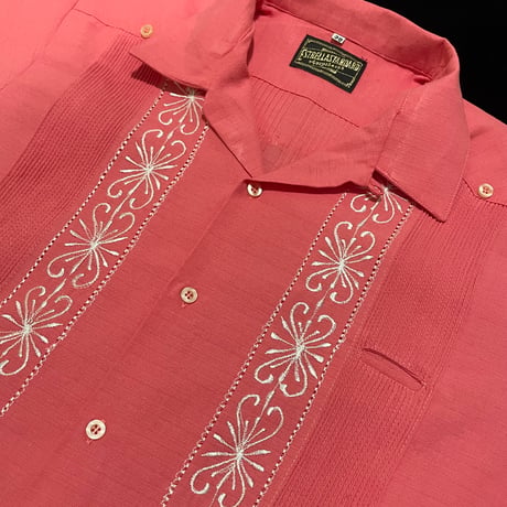 【予約商品】【半袖】【 ESG-01S-PW 】【S/S REJILLADA】【CORAL x WHITE】 【ピンクx 白】