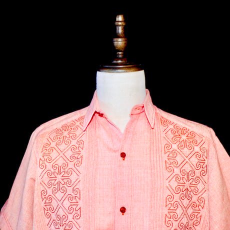【お取り寄せ商品】【半袖】【IMP-COL-126S-FP】【GUAYABERAS COLLI】【 S/S GUAYAMISA】【FLAMINGO PINK】【フラミンゴピンク】
