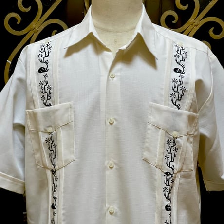 【2027年7月31日までにお届け】【受注生産】【半袖】【SHOTA CACTUS】【 ESGS-06S-OFB】【 S/S CUBANA 】【OFF WHITE x BLACK】