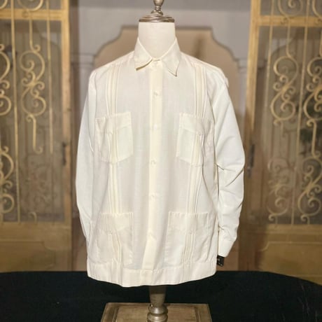 【長袖】【 ESG-33L-OF】【 L/S CUBANA 】【GUAYABERA】【OFF WHITE】【オフホワイト】