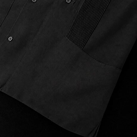 【ESG-20S-B】【 REJILLADA 】【S/S GUAYABERA】【BLACK】 【黒】
