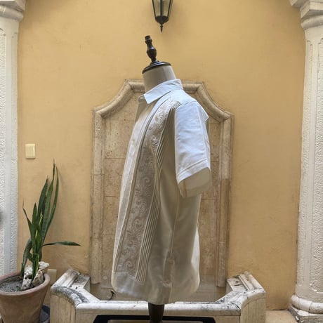 【予約商品】【半袖】【袖刺繍】【ESG-30S-OF】【 S/S GUAYAMISA 】【OFF WHITE】【 オフホワイト 】