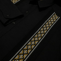 【長袖】【 ESG-37L-BG 】【クロス 】【 L/S GUAYAMISA 】【 CRUZ 】【BLACKx GOLD 】【 黒 x 金】