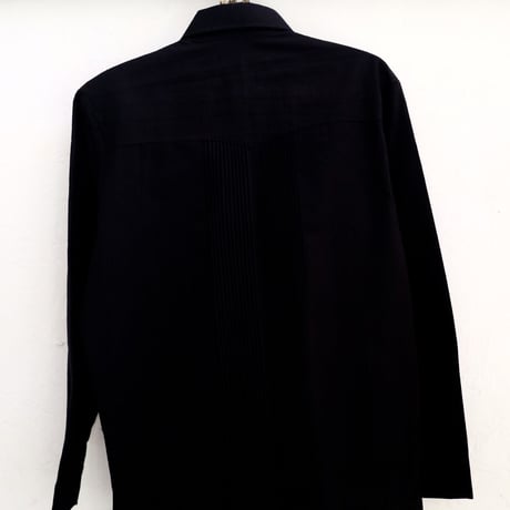 【お取り寄せ商品】【長袖】【ACAPULCO】【IMP-COL-102L-BM】【GUAYABERAS COLLI】【 L/S GUAYAMISA】【 BLACKxMULTI COLOR 】【 黒 】