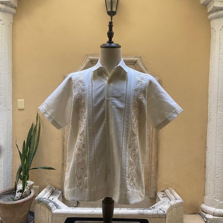 【予約商品】【半袖】【袖刺繍】【ESG-30S-OF】【 S/S GUAYAMISA 】【OFF WHITE】【 オフホワイト 】
