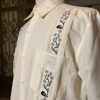 【ご注文日より１年以内にお届け】【受注生産】【長袖】【SHOTA CACTUS】【 ESGS-06L-OFB】【 L/S CUBANA 】【OFF WHITExBLACK】 【オフホワイトx黒】