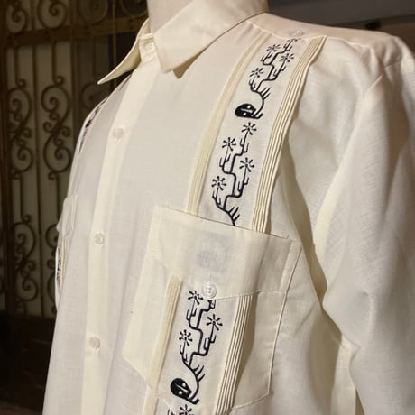 【2027年7月31日までにお届け】【受注生産】【長袖】【SHOTA CACTUS】【 ESGS-06L-OFB】【 L/S CUBANA 】【OFF WHITExBLACK】 【オフホワイトx黒】