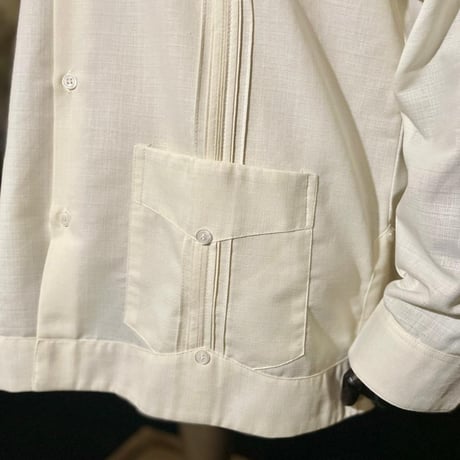 【長袖】【 ESG-33L-OF】【 L/S CUBANA 】【GUAYABERA】【OFF WHITE】【オフホワイト】