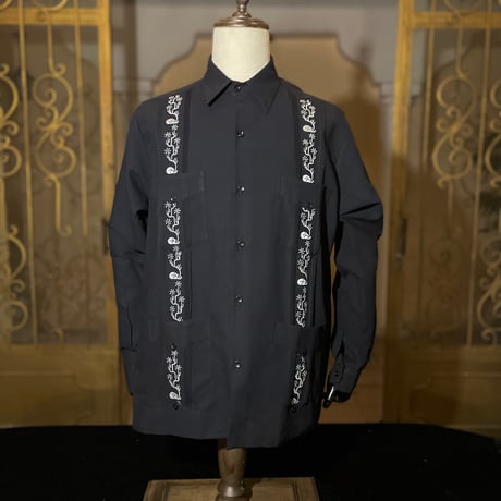 【2027年7月31日までにお届け】【受注生産】【長袖】【SHOTA CACTUS】【 ESGS-06L-BW】【 L/S CUBANA 】【BLACKxWHITE】 【黒x白】
