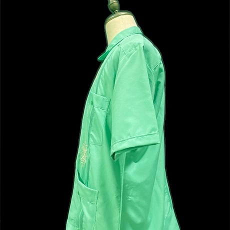 【予約】【半袖】【IMP-DE-14S-TQ-42】【 DEADSTOCK 】【S/S GUAYABERA】【TURQUOISE】【ターコイズグリーン】