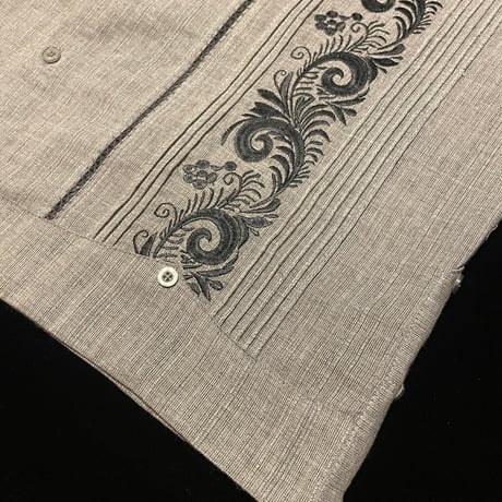 【9月】【予約商品】【半袖】【ESG-30S-GRB】【 S/S GUAYAMISA 】【 GRAY x BLACK 】【 グレー x 黒 】
