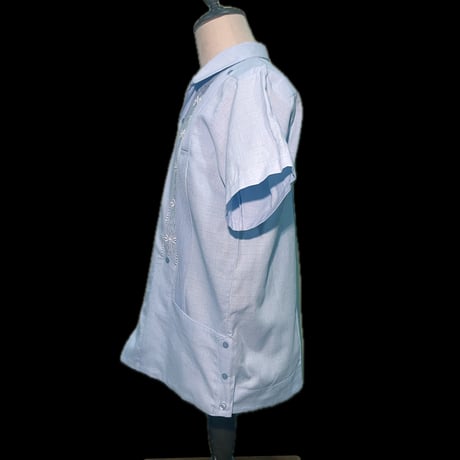 【予約商品】【半袖】【 ESG-01S-SAW 】【S/S REJILLADA】【SAX x WHITE】 【サックスブルーx 白】