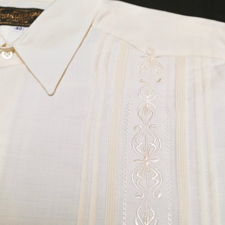 【長袖】【 ESG-32L-OF 】【 L/S GUAYAMISA 】【OFF WHITE】 【オフホワイト】