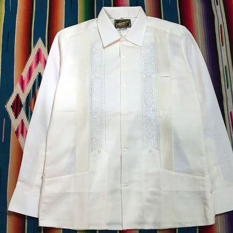 【長袖】【 ESG-01L-OF 】【 L/S GUAYABERA 】【 REJILLADA 】【 OFF WHITE 】【 オフホワイト 】