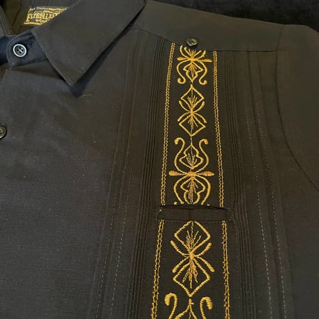 【9月下旬】【予約商品】【半袖】【 ESG-32S-BG 】【 S/S GUAYAMISA 】【BLACK x GOLD】 【黒 x 金】