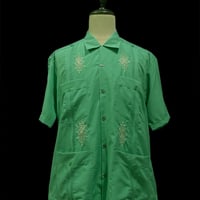 【予約】【半袖】【IMP-DE-14S-TQ-42】【 DEADSTOCK 】【S/S GUAYABERA】【TURQUOISE】【ターコイズグリーン】