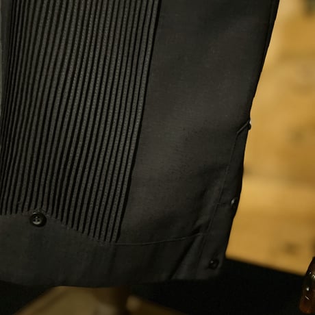 【半袖】【 ESG-34S-B】【 S/S PRESIDENTIAL 】【GUAYABERA】【BLACK】【黒】