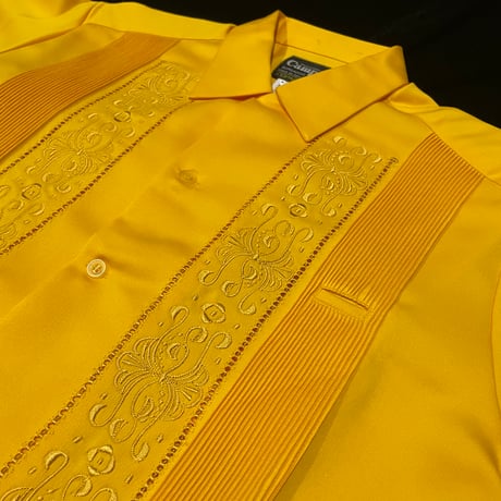 【予約】【半袖】【サイズ36(M)】【IMP-DE-18S-MU-36】【 DEADSTOCK 】【S/S GUAYABERA】【MUSTARD】【辛子色】