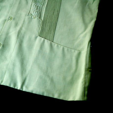 【2027年7月31日までにお届け】【受注生産】【半袖】【 ESG-01S-PIS 】【 S/S GUAYABERA 】【 REJILLADA 】【 PISTACHIO 】【ピスタチオ】