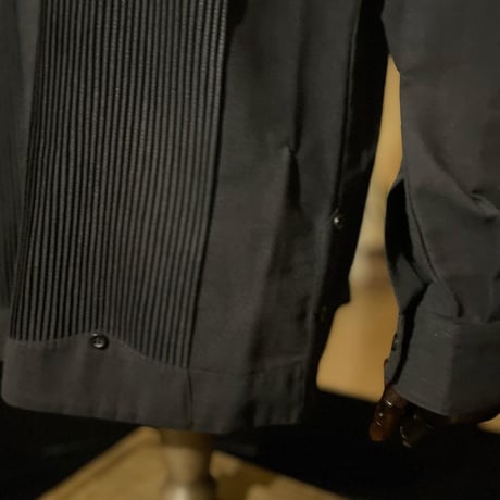 【長袖】【 ESG-34L-B】【 L/S PRESIDENTIAL 】【GUAYABERA】【BLACK】【黒】