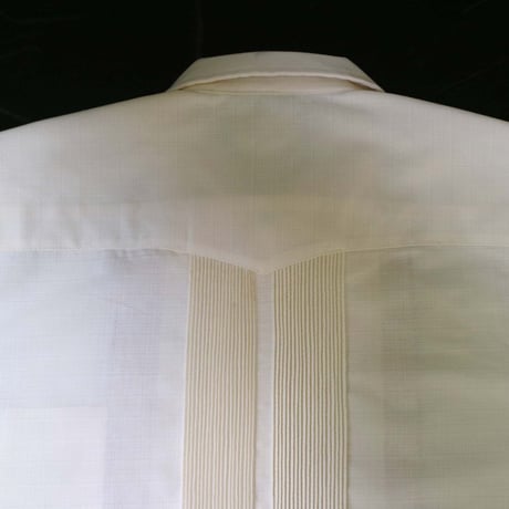 【予約商品】【半袖】【 ESG-01S-OFS】【 S/S GUAYABERA 】【 REJILLADA 】【 OFF WHITE x SILVER 】【 オフホワイト x 銀 】
