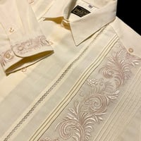 【受注生産】【2026年10月〜12月お届け】【長袖】【袖刺繍】【ESG-T30L-OF】【 L/S GUAYAMISA 】【 OFF WHITE】【 オフホワイト】
