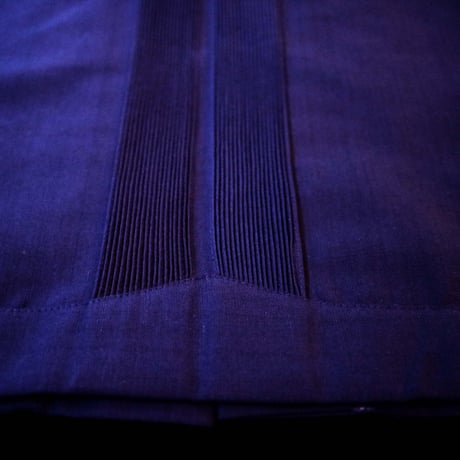 【9月下旬】【予約商品】【長袖】【 ESGS-04L-NG 】【 L/S GUAYABERA 】【 REJILLADA ASA 】【 麻の葉柄 】【 NAVY x GOLD 】【紺x金】