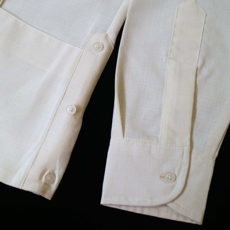 【2027年7月31日までにお届け】【受注生産】【 長袖 】【 ESGS-04L-OF 】【 L/S GUAYABERA 】【 REJILLADA ASA 】【 麻の葉柄 】【 OFF WHITE 】