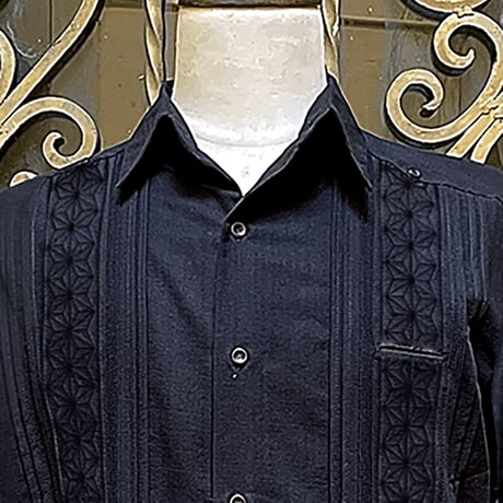 エストレアスタンダード/キューバシャツ/入手困難長袖シャツ サイズ42 サイズ42 Estrella Standard L/S GUAYABERA REJILLADA 長袖