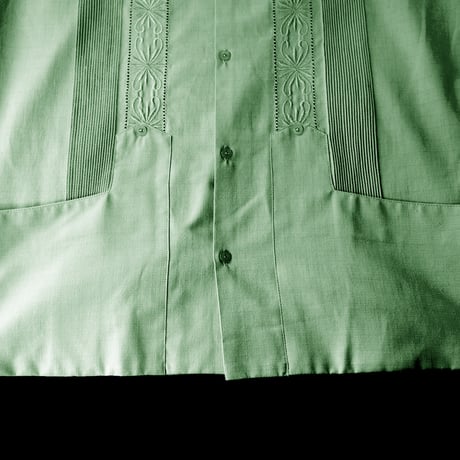 【2027年7月31日までにお届け】【受注生産】【半袖】【 ESG-01S-PIS 】【 S/S GUAYABERA 】【 REJILLADA 】【 PISTACHIO 】【ピスタチオ】