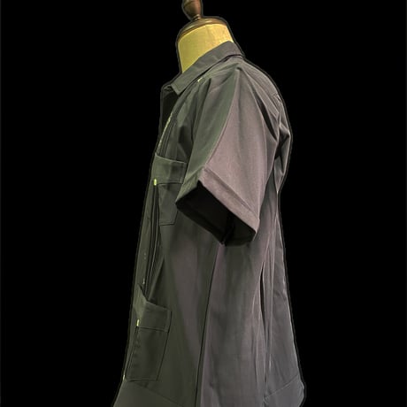 【予約】【半袖】【IMP-DE-05S-CH-38】【 DEADSTOCK 】【S/S GUAYABERA】【CHARCOAL】 【炭色】