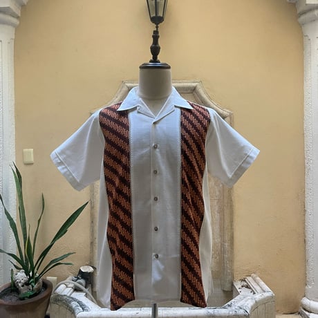 【予約商品】【半袖】【 ESGP-09-4S-OF 】【 S/S FRONT PANEL SHIRTS 】【 VINTAGE BATIK 】