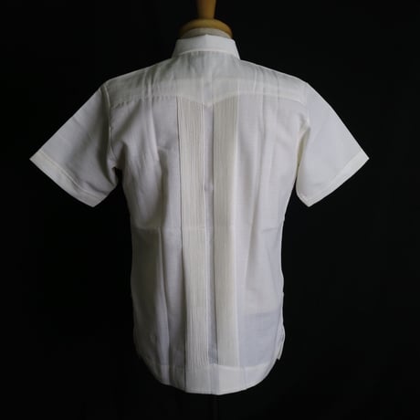 【2027年7月31日までにお届け】【受注生産】【半袖】【 ESG-01S-OF 】【 S/S GUAYABERA 】【 REJILLADA 】【 OFF WHITE 】【 オフホワイト 】