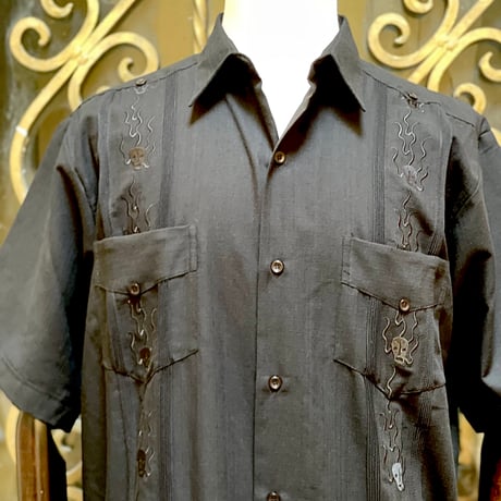 【2027年7月31日までにお届け】【受注生産】【半袖】【SHOTA CALAVERA】【 ESGS-07S-B】【 S/S CUBANA 】【BLACK】 【黒】