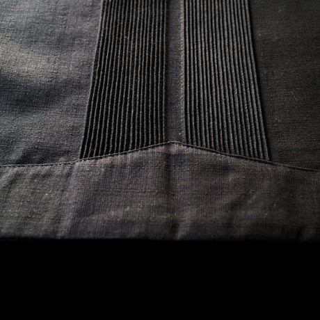 【2027年7月31日までにお届け】【受注生産】【長袖】【 ESGS-04L-BW 】【 L/S GUAYABERA 】【 REJILLADA ASA 】【 麻の葉柄 】【 BLACKxWHITE】