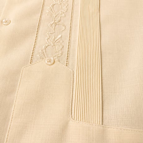 【ESG-20S-OF】【REJILLADA 】【S/S GUAYABERA】【OFF WHITE】 【オフホワイト】