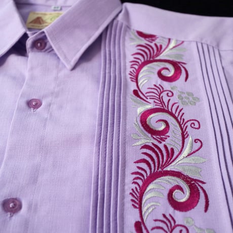 【お取り寄せ商品】【長袖】【IMP-COL-100L-LA】【GUAYABERAS COLLI】【 L/S GUAYAMISA 】【 LAVENDER 】【 ラベンダー 】
