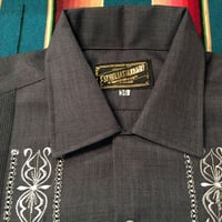 【2027年7月31日までにお届け】【受注生産】【長袖】【 ESG-01LP-HNW 】【 REJILLADA CIPRE 】【 ポリエステル 】【 HEATHER NAVY x WHITE 】